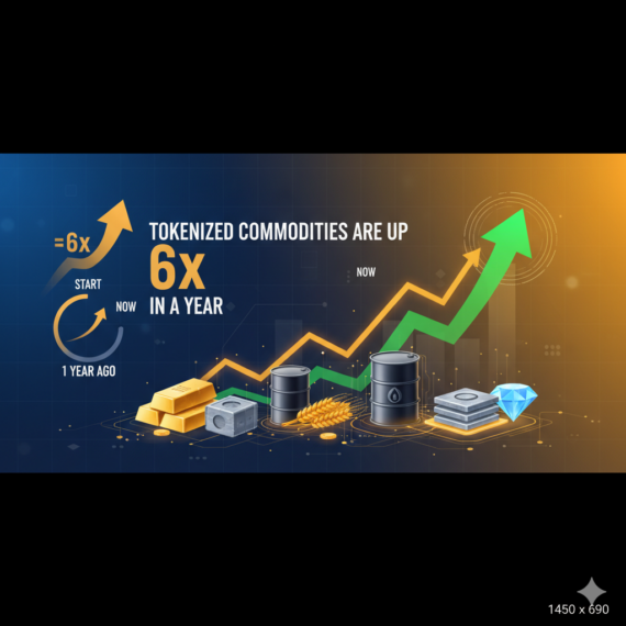 RWA markets have grown 5x since March 2025. Tokenized commodities are up 6x in a year.