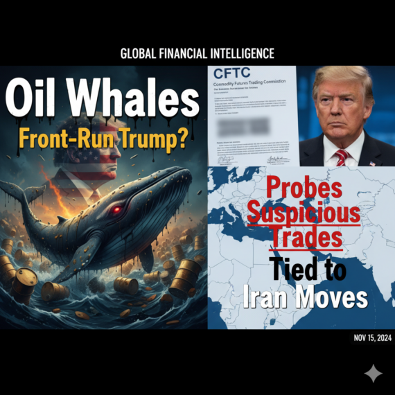 “Oil Whales Front-Run Trump?” — CFTC Probes Suspicious Trades Tied to Iran Moves